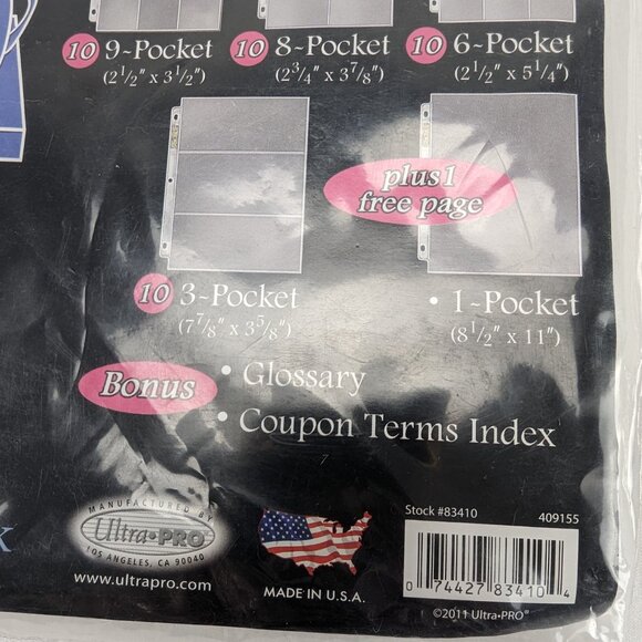 Ultra Pro Coupon Saver Starter Pack 40+ Premium Pages Organizing New - Picture 5 of 8